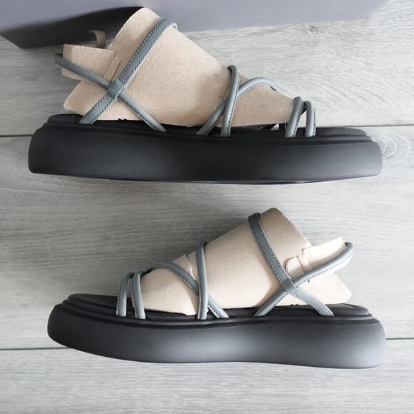 Vagabond Blenda Strappy Platform Sandals Ash Blue size 38 - Picture 8 of 13